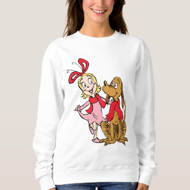 Sudadera Cindy Lou Who y Max el Perro (Anverso)