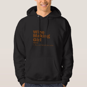Sudadera Cine Chica Wine Making 87