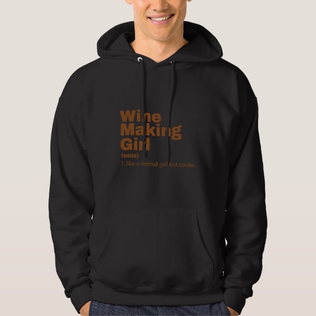 Sudadera Cine Chica Wine Making 87 (Anverso)
