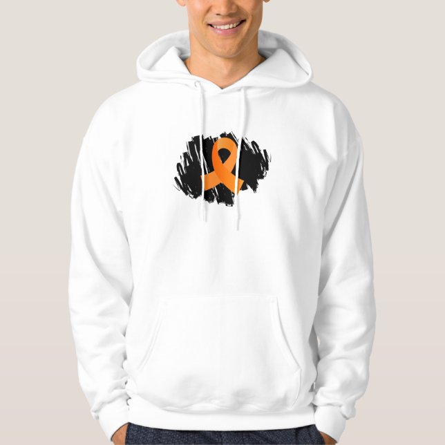 Sudadera Cinta anaranjada de la esclerosis múltiple con (Anverso)