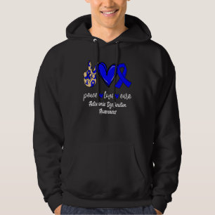 Sudadera Cinta azul de la disfunción autónoma de Peace Love