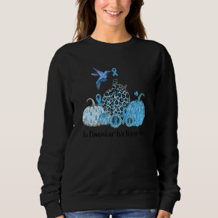 Sudadera Cinta Azul del Colibrí de Concienciación sobre la 