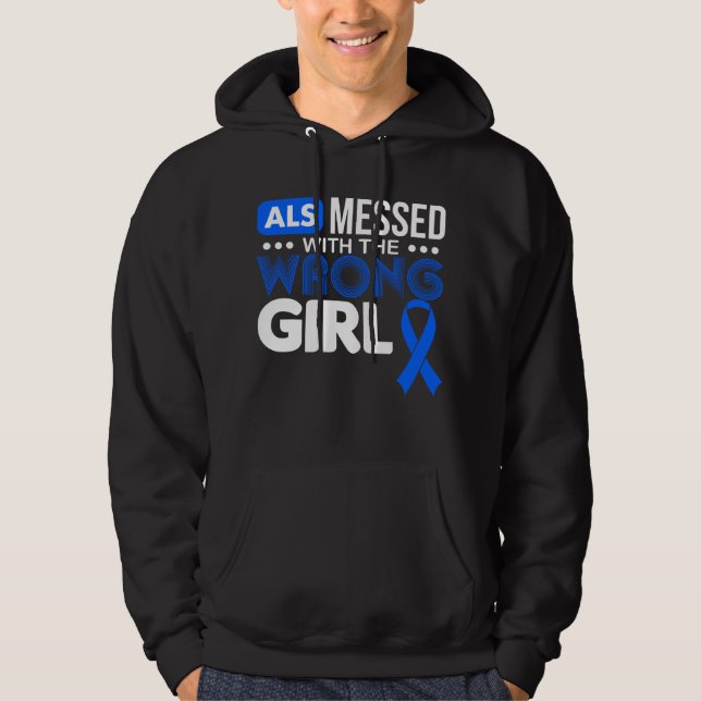 Sudadera Cinta Azul ELS Se Enredó Con El Chica Equivocado (Anverso)