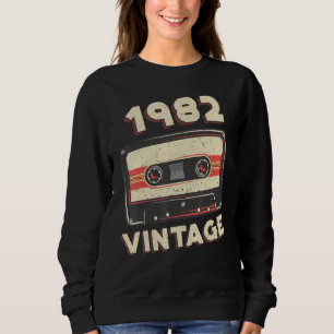 Sudadera Cinta cassette vintage 1982 40th Birthday