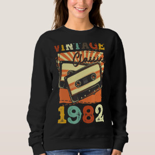 Sudadera Cinta cassette vintage 1982 40th Birthday