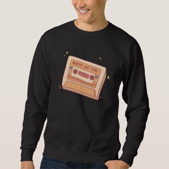 Sudadera Cinta Cassette Vintage 1991 31º cumpleaños (Anverso)