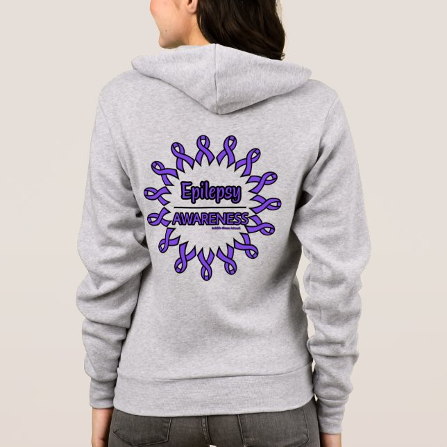 Sudadera Cinta/Círculo...Epilepsia (Reverso)