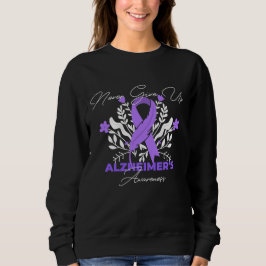 Sudadera Cinta de Alzheimer lucha por la conciencia de la d
