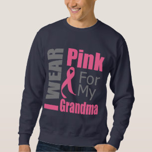 Sudadera Cinta De Cáncer De Mama Con Abuela Rosa
