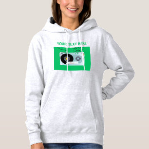 Sudadera Cinta de Casete de Audio Retro Minimalista Música 