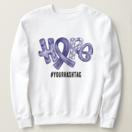 Sudadera Cinta de Conciencia de Esperanza Etiqueta Personal