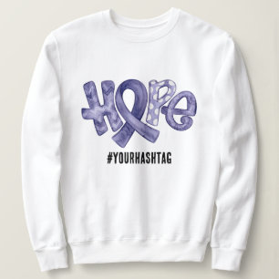 Sudadera Cinta de Conciencia de Esperanza Etiqueta Personal