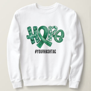 Sudadera Cinta de Conciencia de Esperanza Etiqueta Personal