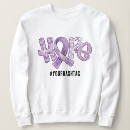 Sudadera Cinta de Conciencia de Esperanza Etiqueta Personal