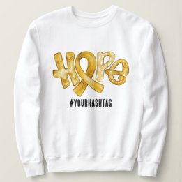 Sudadera Cinta de Conciencia de Esperanza Etiqueta Personal