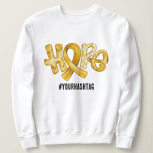 Sudadera Cinta de Conciencia de Esperanza Etiqueta Personal