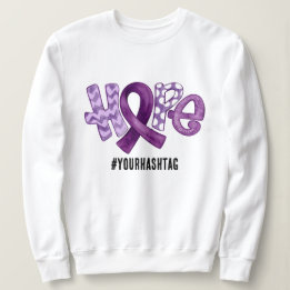 Sudadera Cinta de Conciencia de Esperanza Hashtag Personali