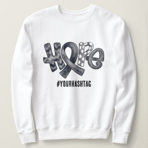 Sudadera Cinta de Conciencia de Esperanza Hashtag Personali