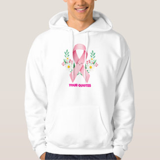 Sudadera Cinta de Conciencia del Cáncer de Mama Rosa Sonrie