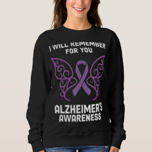 Sudadera Cinta de concientización del alzheimer del girasol