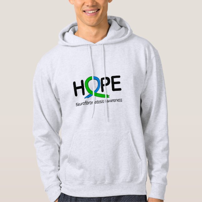 Sudadera Cinta de esperanza para la sensibilización sobre l (Anverso)