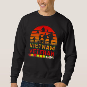Sudadera Cinta de la bandera estadounidense del veterano or