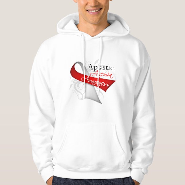 Sudadera Cinta de la conciencia de la anemia aplástica (Anverso)