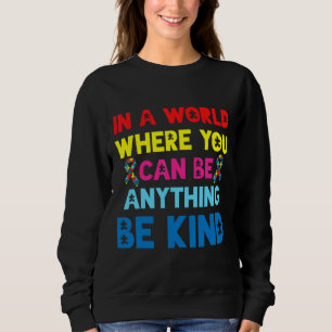 Sudadera Cinta de la Conciencia del Autismo Mes de la Amabi