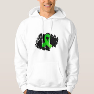 Sudadera Cinta de la verde lima del linfoma Non-Hodgkin con