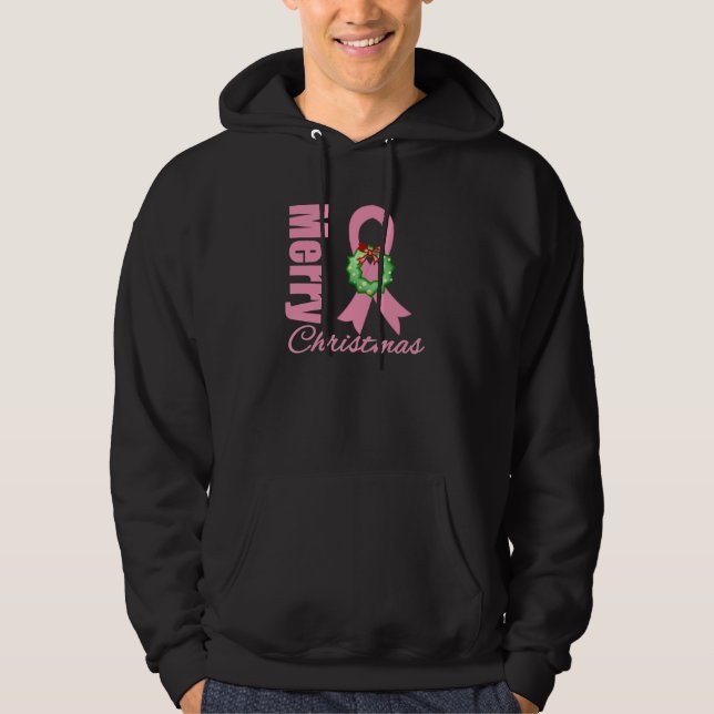 Sudadera Cinta de las Felices Navidad de la conciencia del (Anverso)