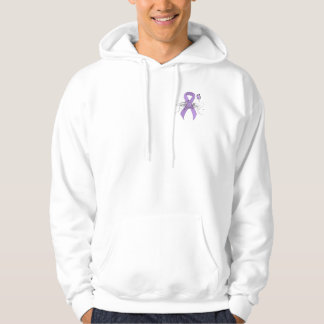 Sudadera Cinta de sensibilización sobre el lavanda con mari
