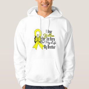 Sudadera Cinta del sarcoma mi héroe mi Brother