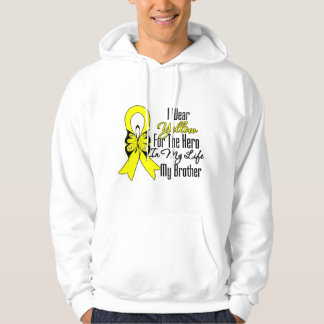 Sudadera Cinta del sarcoma mi héroe mi Brother