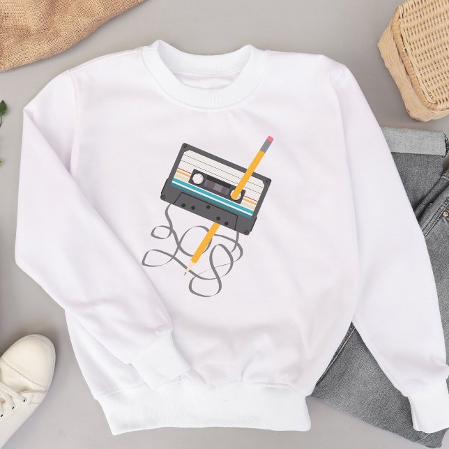 Sudadera Cinta divertida de cassette Music Retro de 80 (Funny 80s Music Retro Cassette Tape Sweatshirt)