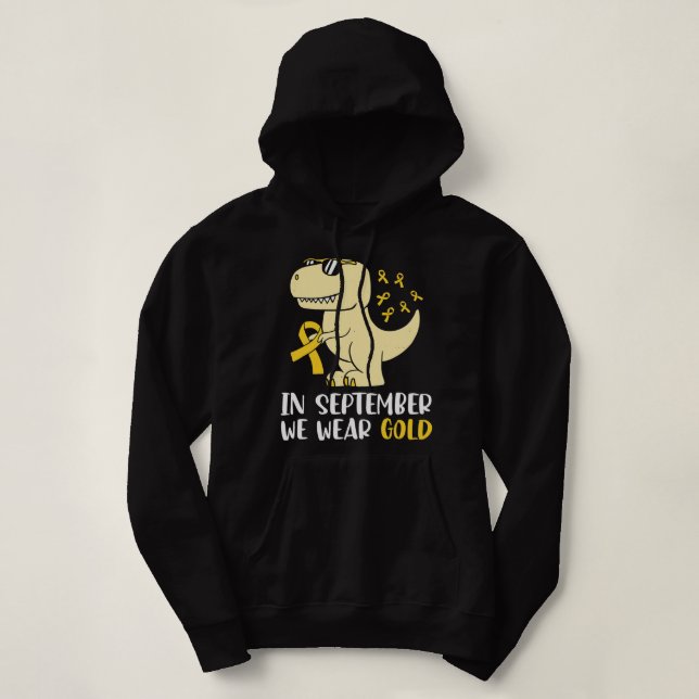 Sudadera Cinta Infantil En Septiembre Usamos Niños De Oro (Diseño del anverso)