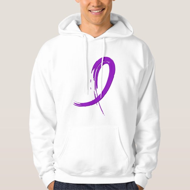 Sudadera Cinta púrpura A4 de la enfermedad de Crohn (Anverso)