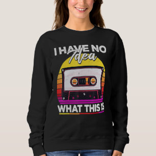Sudadera Cinta Retro De Niños No Tengo Idea De Qué Es Esto