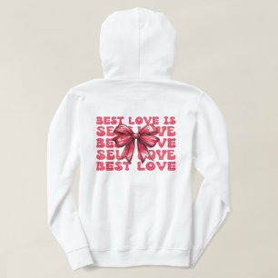 Sudadera Cinta roja Coquette El día de San Valentín auto am