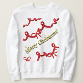 Sudadera Cinta roja y blanca de Mikitiez navidad cañadearcá