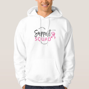 Sudadera Cinta rosa de Cáncer de Mama Escuadrón de Apoyo