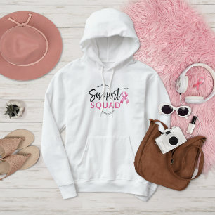 Sudadera Cinta rosa de Cáncer de Mama Escuadrón de Apoyo