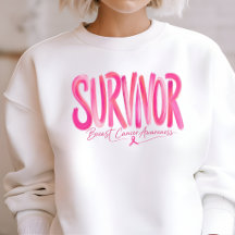 Cinta Rosa de Superviviente de Cáncer de Mama Conc