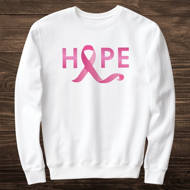 Sudadera Cinta rosa HOPE Conciencia sobre el cáncer de mama (Subido por el creador)