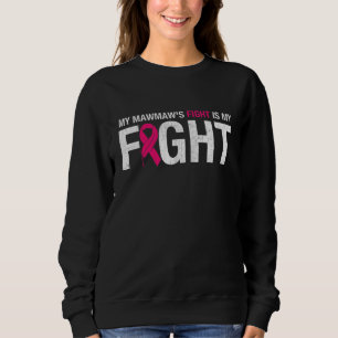 Sudadera Cinta rosa mes de octubre mi lucha de Mawmaw es mi