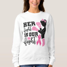 Sudadera Cinta rosa personalizada para el cáncer de mama