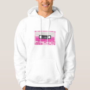 Sudadera Cinta rosada de cassette con chispas rosadas
