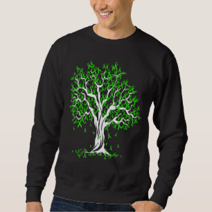 Sudadera Cinta Verde De La Vida De Las Mujeres Árbol De La 