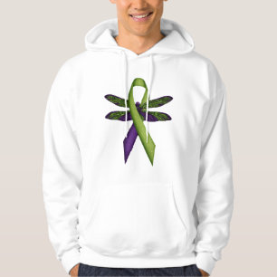 Sudadera Cinta Verde Libélula Hippie Conciencia de Parálisi
