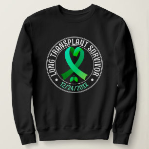 Sudadera Cinta Verde Personalizada Superviviente de Traspla