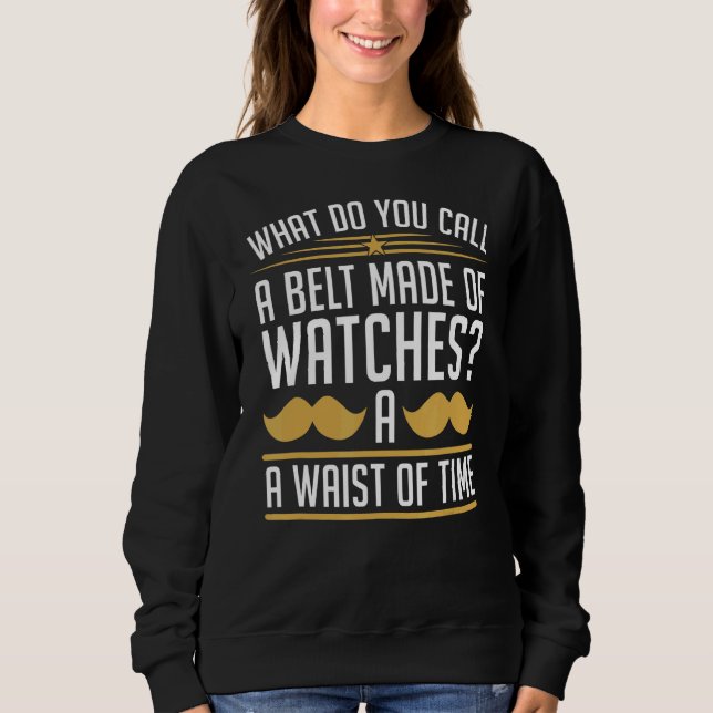 Sudadera Cinturón De Hombres Hecho De Relojes, Niebla Del T (Anverso)